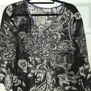 Chicos beautiful sheer blouse